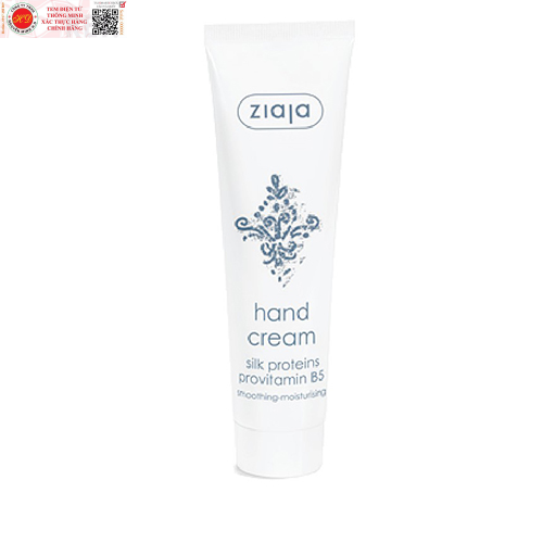 Kem dưỡng tay-móng Ziaja Smoothing-Moisturising Hand Cream with Silk Proteins & Provitamin B5