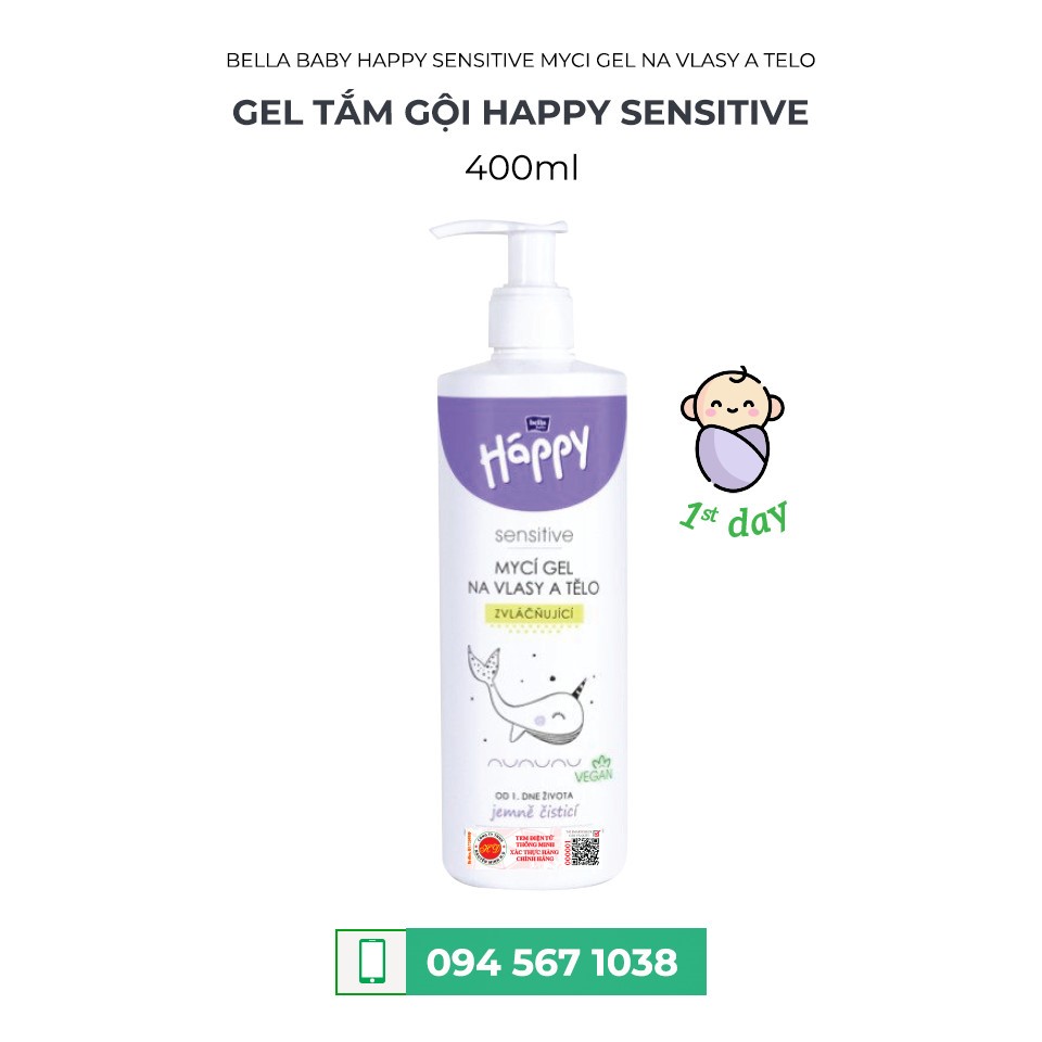 Gel Tắm Gội BELLA BABY HAPPY