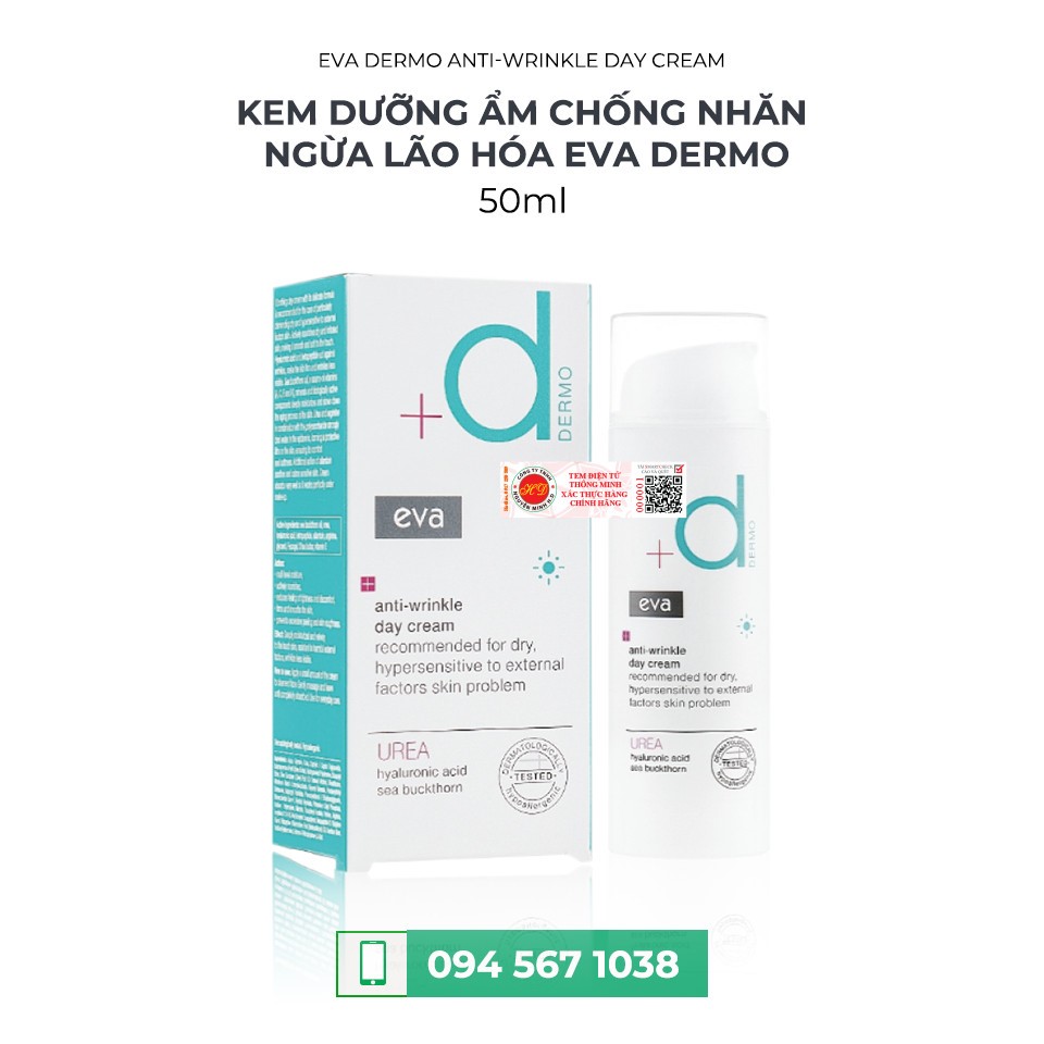 KEM DƯỠNG ẨM CHỐNG NHĂN NGỪA LÃO HÓA EVA DERMO