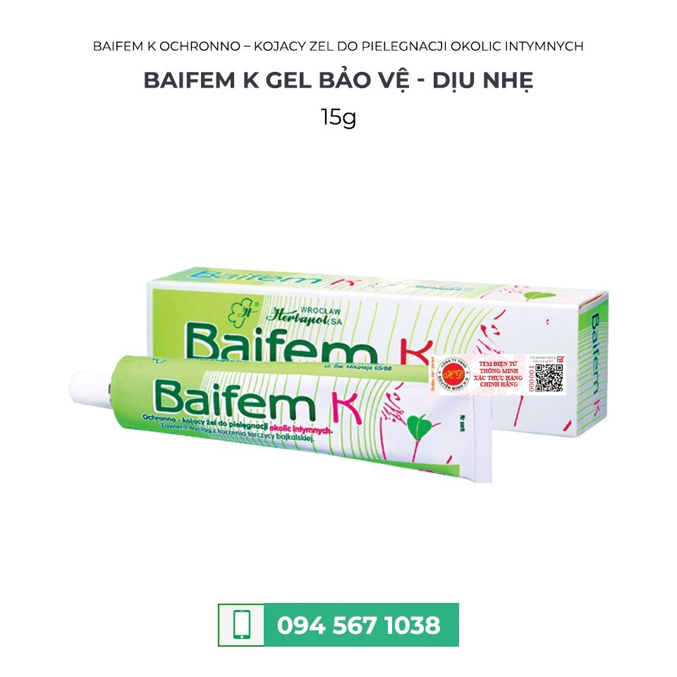 BAIFEM K GEL BẢO VỆ - DỊU NHẸ