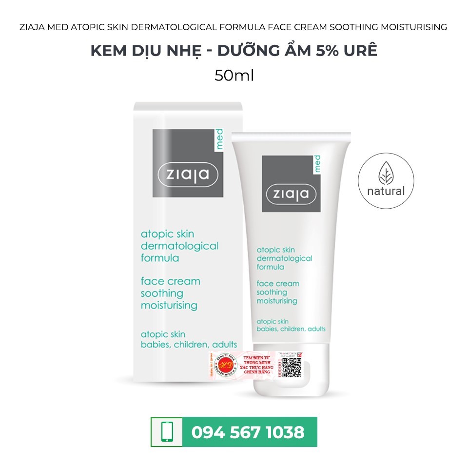 KEM DỊU NHẸ - DƯỠNG ẨM 5% URÊ 